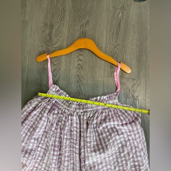 Free People Zinnia Maxi Dress In Violet Combo Size L purple Gingham - Picture 10 of 10